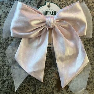 WICKED Scunci by conair Pink Patterned Hair Bow